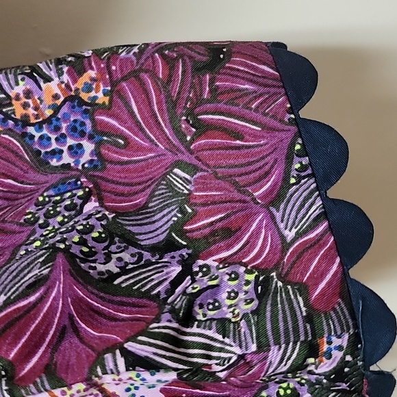 📌FINAL SALE |NWOT | Kika Vargas x T Purple Coral Reef Wrap Peplum Blouse - Picture 6 of 11